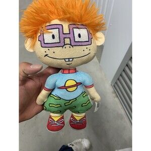 Nickelodeon 90s Rugrats Cartoon Series Chuckie Stuffed Plush 8.5in